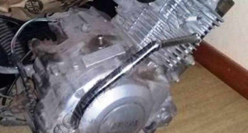 Secuestran otro motor de Moto que debi&oacute; ser sido destruido