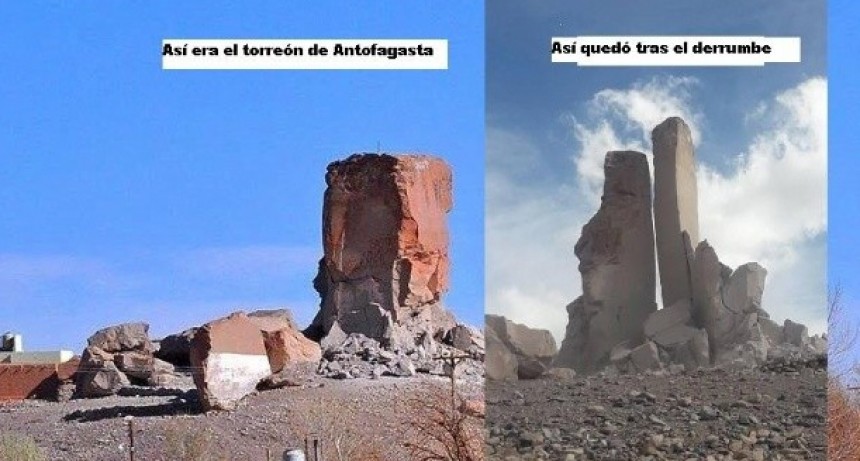 Se derrumb&oacute; un torre&oacute;n icono de Antofagasta