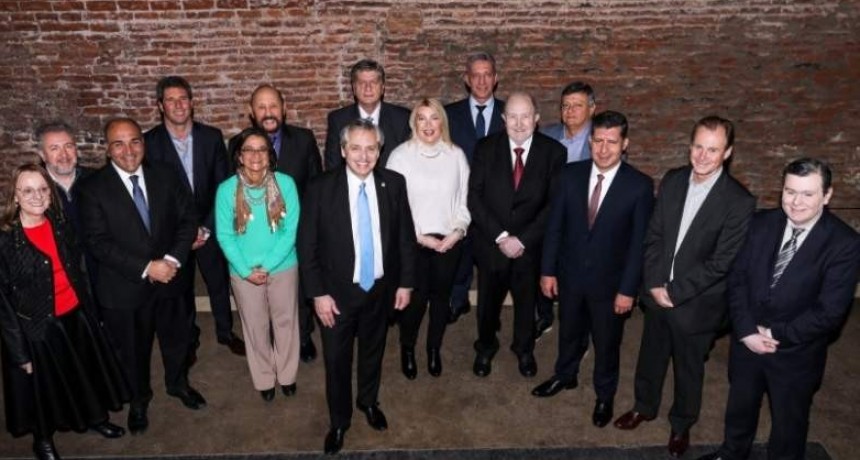 Corpacci con Alberto Fernández y gobernadores peronistas