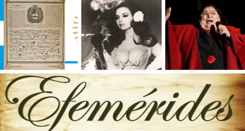 Un día como hoy: efemérides del 9 de julio