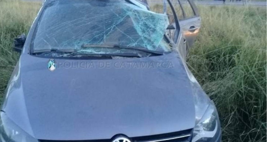 Volcó un auto en el que iban cuatro mendocinos
