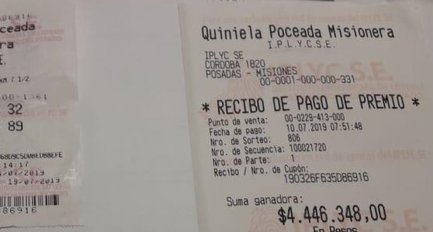 Revolvió la basura y encontró el ticket ganador de la Quiniela