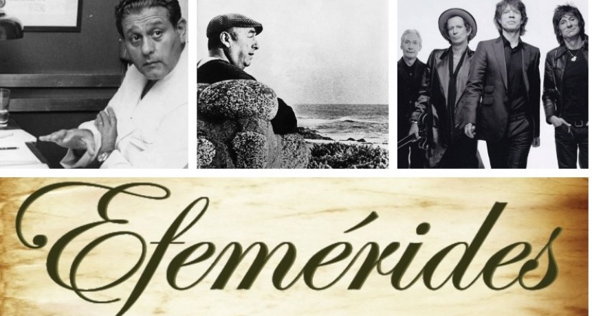 Un día como hoy: efemérides del 12 de julio