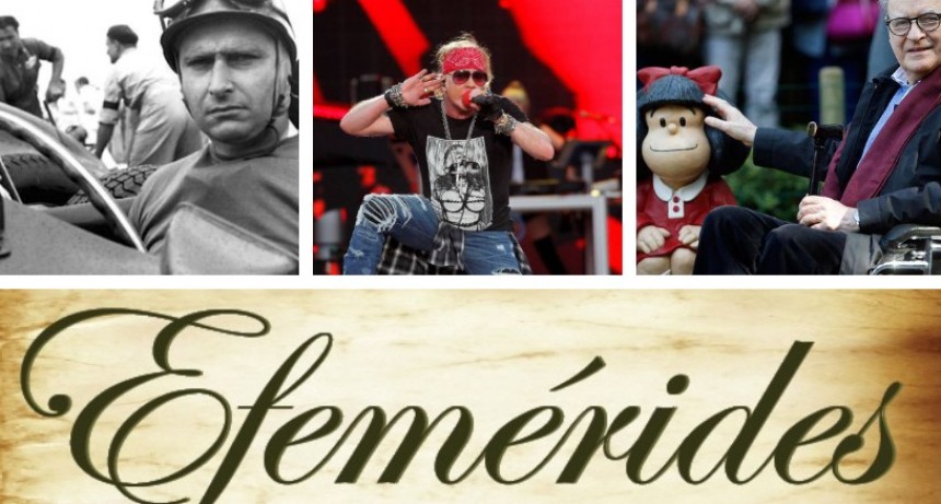 Un día como hoy: efemérides del 17 de julio
