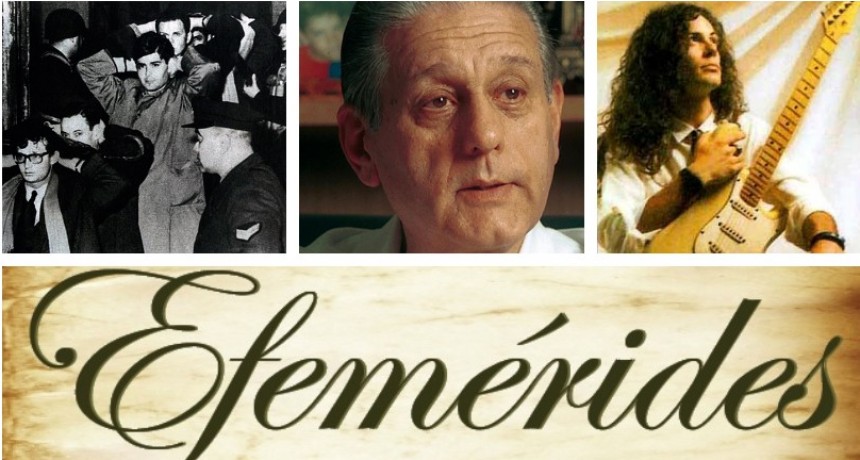 Un día como hoy: efemérides del 29 de julio