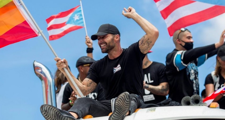 Ricky Martin celebró la renuncia de Rosselló: Lo hicimos sin armas, como Gandhi
