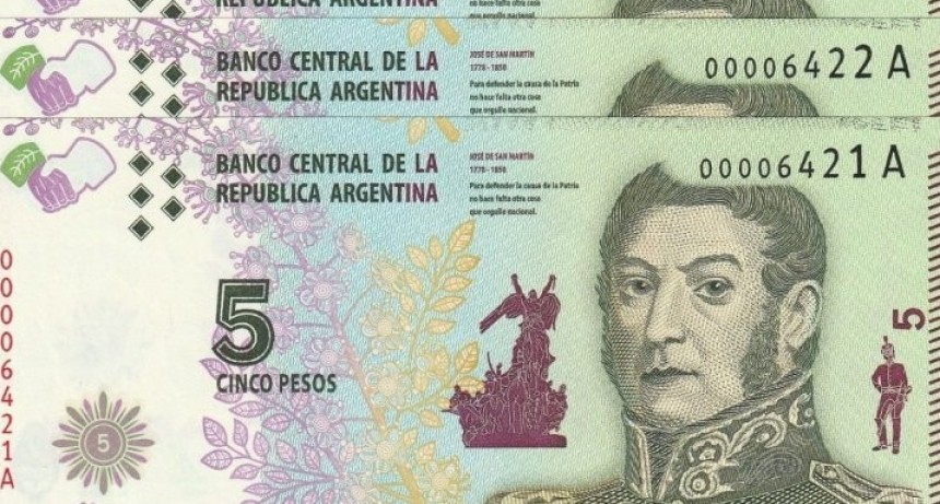 Adiós a los billetes de 5 pesos: BCRA anunció que saldrán de circulación