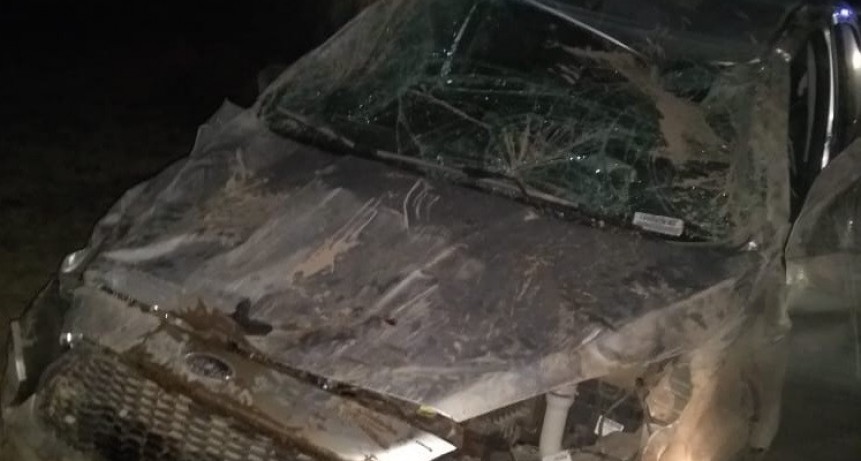 Violento vuelco se salvó de milagro