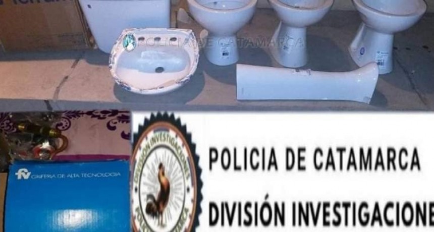 Recuperan un juego de baño completo