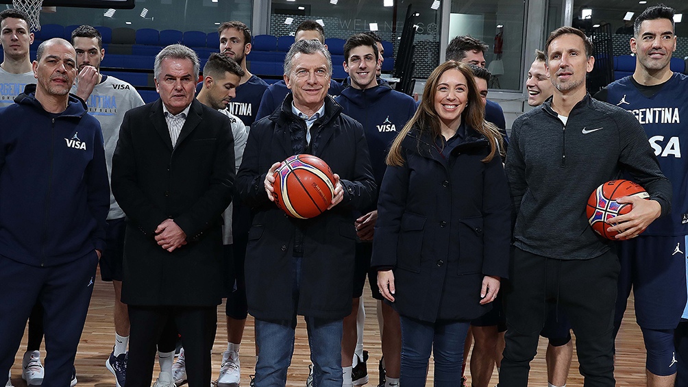 Macri visitó junto a Vidal un centro de alto rendimiento deportivo