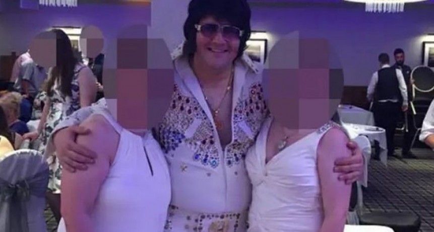 Insólito: un policía rompió la cuarentena para imitar a Elvis en una fiesta
