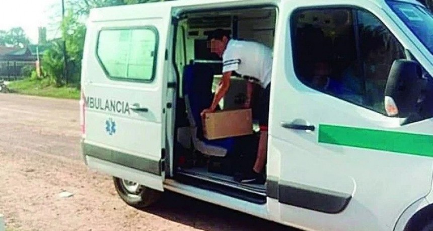 Detienen una ambulancia cargada con fernet y coca para el hijo de un intendente
