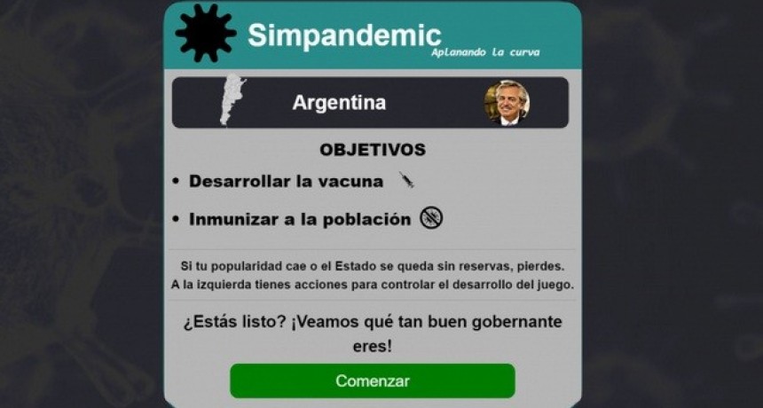‘Simpandemic’: jugá a ser Alberto Fernández y controlá a la Argentina en la pandemia