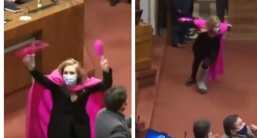  VIDEO: Una política chilena corre como Naruto en la Cámara de Diputados para celebrar la decisión sobre las pensiones 