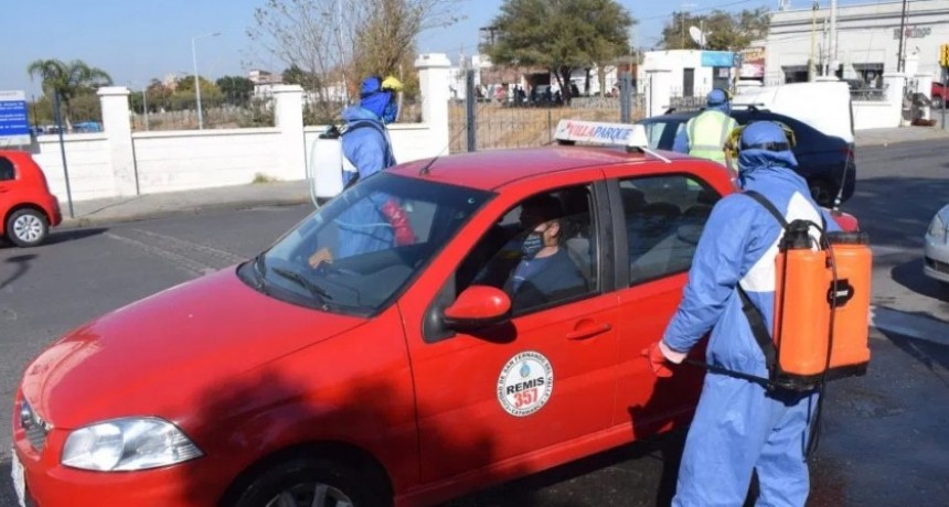 REFUERZAN MEDIDAS DE BIOSEGURIDAD: Protocolo sanitizante para taxis y remises de la ciudad Capital