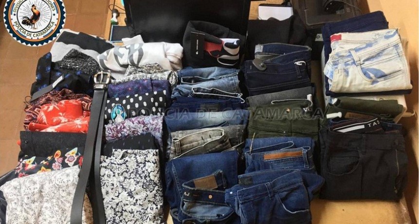Recuperan prendas de vestir robadas de un comercio ubicado a metros de la Legislatura