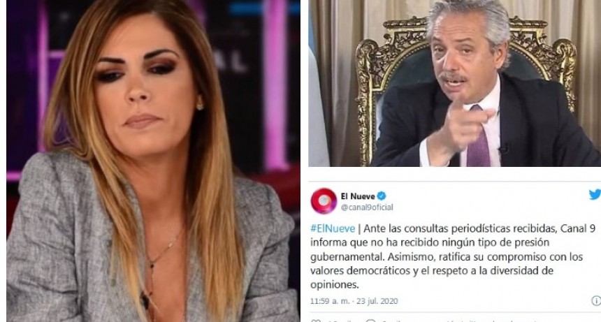 Polémica: Canal 9 se despega de las denuncias de Canosa contra el Presidente