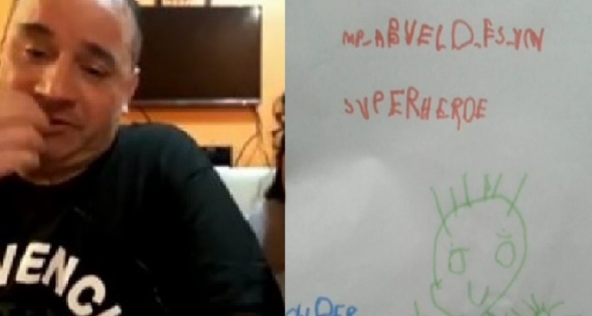 Venció al coronavirus y su nieto le regaló un cuento: “Mi abuelo es un superhéroe”