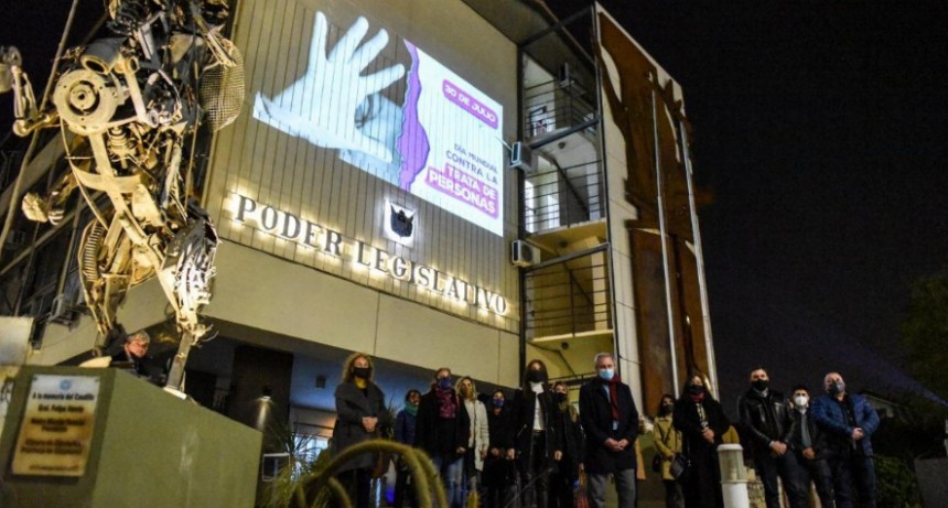 Acciones en el Palacio Legislativo por el Día Mundial contra la Trata de Personas