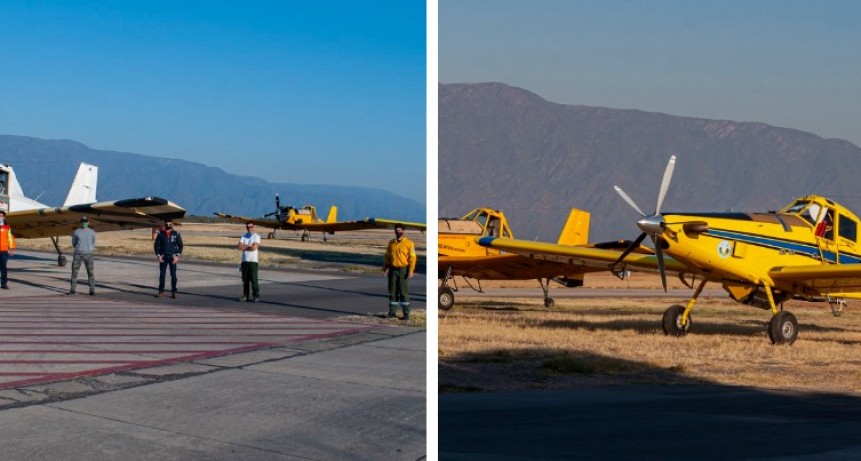 Llegaron a la provincia 2 aviones hidrantes  