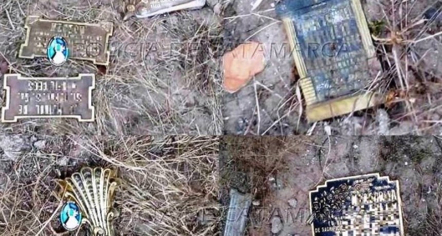 Profanaron tumbas en el cementerio para robar placas e im&aacute;genes de la Virgen del Valle