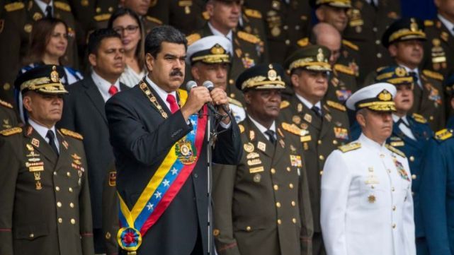 Captan el momento de la explosi&oacute;n del dron en el atentado contra Maduro 