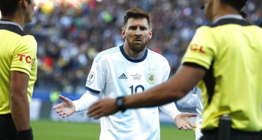 Dura sanción: la Conmebol suspendió por tres meses a Messi