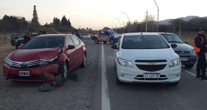 Choque en cadena en Ruta Nacional N°38