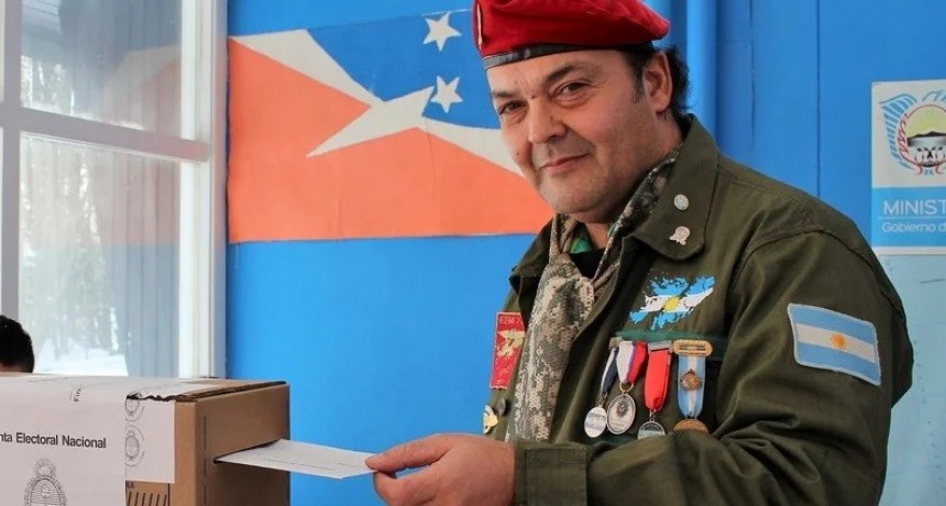 Votó en Tierra del Fuego el ex combatiente que fijó domicilio en las Islas Malvinas
