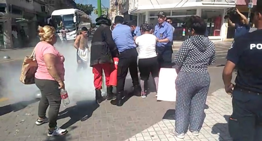 Mujer se prendió Fuego en el Juzgado Federal