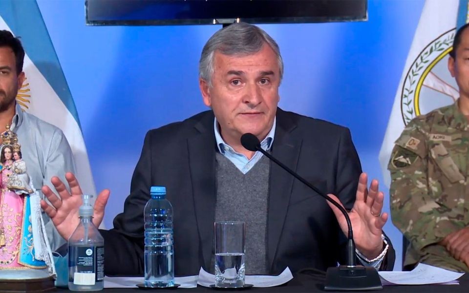  El gobernador de Jujuy, Gerardo Molares, tiene coronavirus