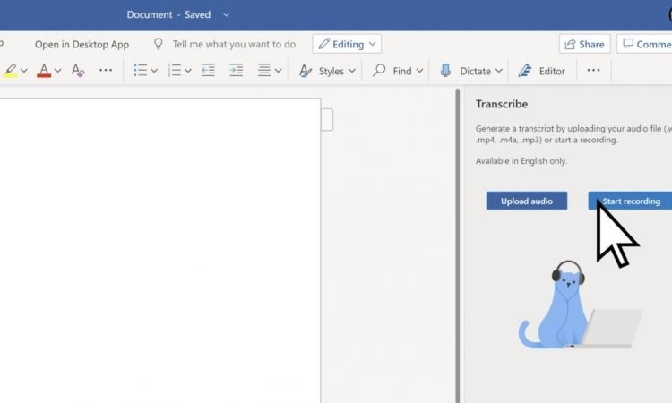 Word incorpora una nueva función que permite transcribir tus archivos de audio a texto