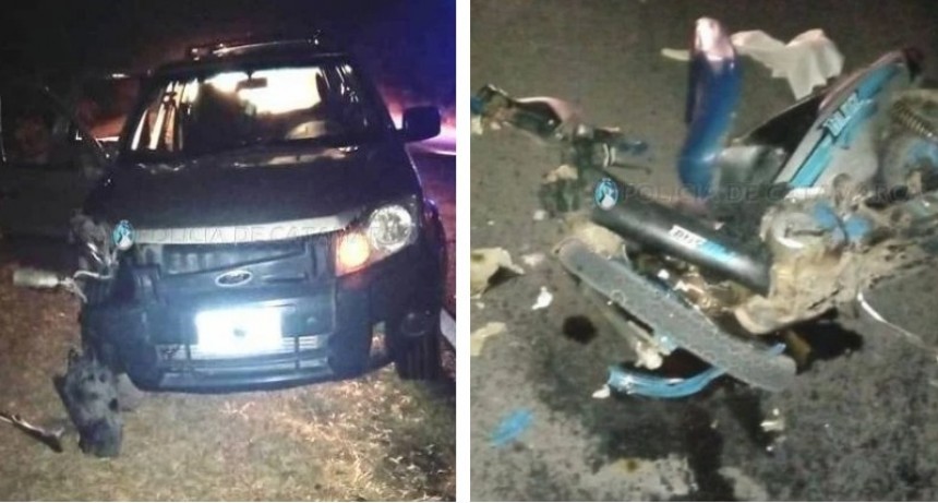 Motociclista perdió la vida trás chocar contra una camioneta