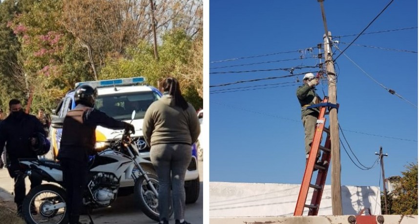 Dos personas demoradas por realizar conexiones clandestinas