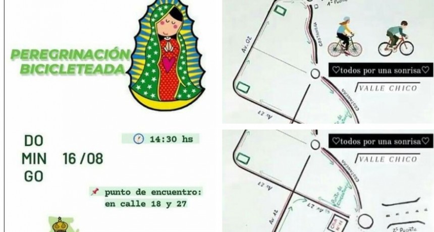 Peregrinación en bicicleta en Valle Chico