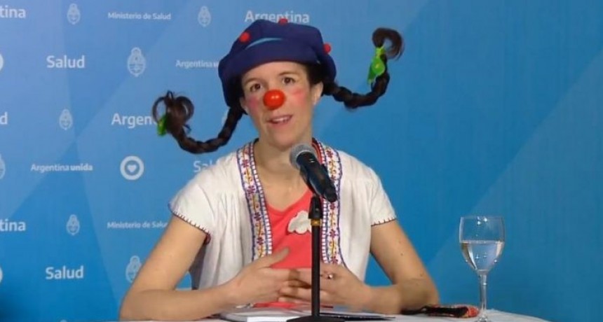 Quién es Filomena, la payasa que participó del reporte diario de coronavirus este domingo