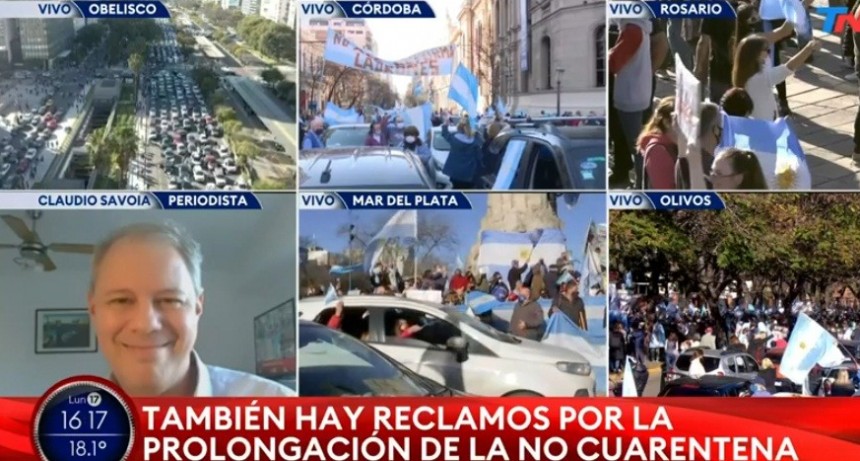 Empezó el banderazo contra el Gobierno en todo el país