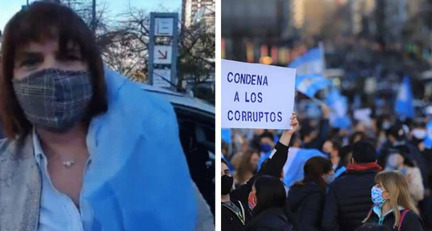  Patricia Bullrich, en la marcha del 17A: 