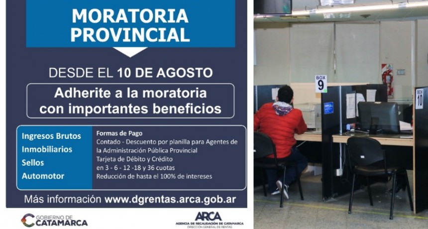 ARCA lanza moratoria para pagar impuestos provinciales