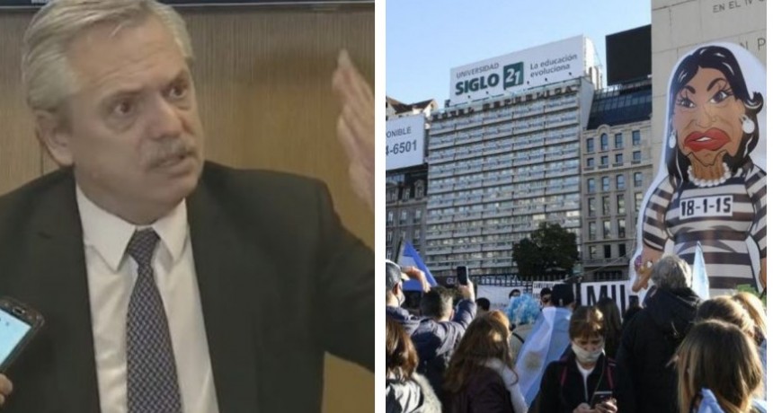 FERNÁNDEZ sobre el 17A : Hay un Estado decidido a seguir adelante con este plan no nos van a doblegar los que gritan