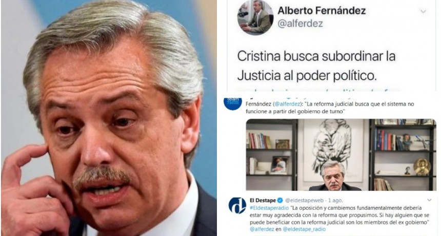 Video | El día que Alberto Fernández asistió a un marcha en contra de la reforma judicial