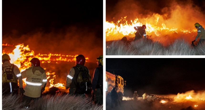  Incendio forestal de pastizales en el cerro Ancasti  