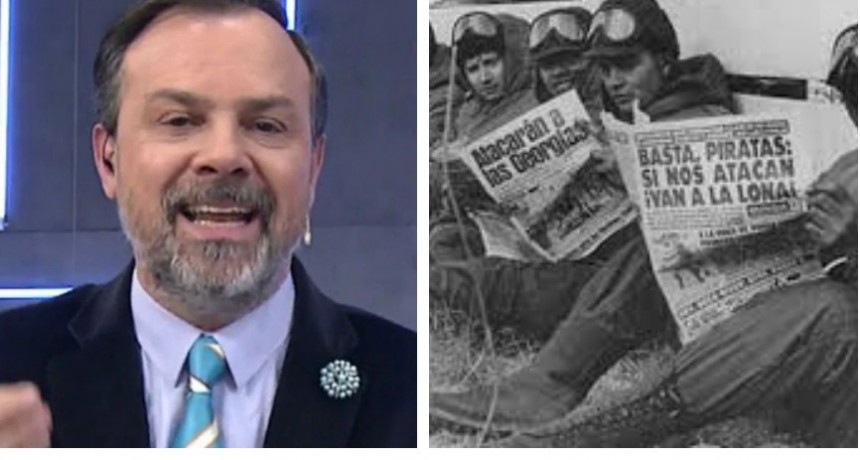 Gustavo Sylvestre tildó de “cobardes” a los combatientes de Malvinas