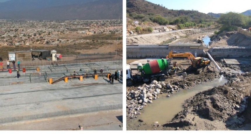 El equipo de gobierno recorrió obras que  darán solución al problema de agua en Capital