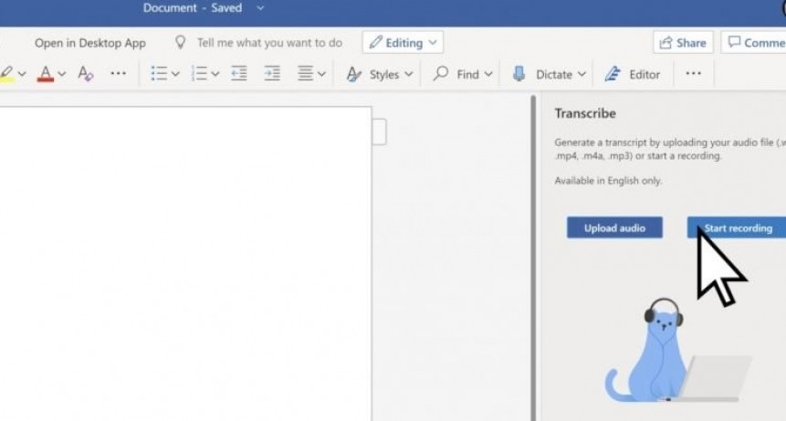 Word incorpora una nueva función que permite transcribir tus archivos de audio a texto