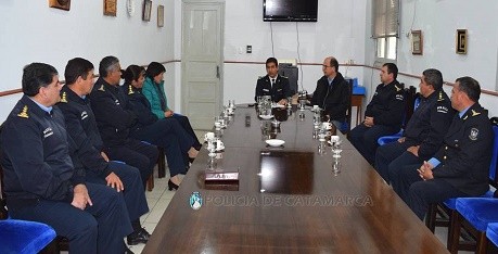 Reunión: el Secretario de Seguridad, el nuevo Jefe de Policía y Oficiales Superiores de la Fuerza