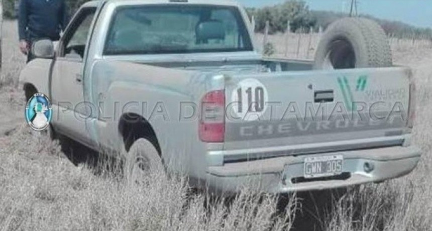 Volc&oacute; una camioneta de Vialidad Provincial