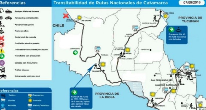 La reapertura del Paso de San Franciso fue postergada para el lunes 