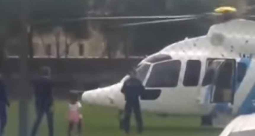  El video que viralizaron del Presidente buscando a su hija en el helic&oacute;ptero Presidencial