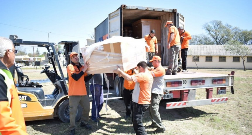 Llegó a Catamarca la carpa hospital donada por EE.UU.